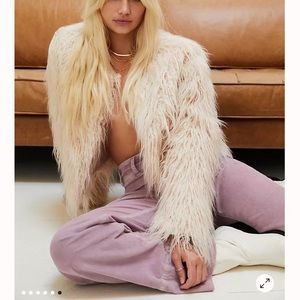 FREE PEOPLE Harmony Faux Fur Jacket